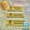 Placas grabadas para casco