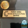 Placas grabadas para casco