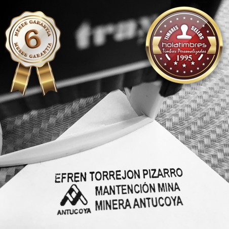 Timbre pie de firma Timbre pie de firma