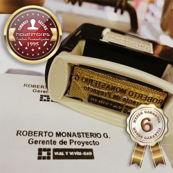 Timbre escritorio pie de firma