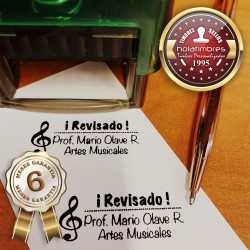 Timbre pie de firma 4911