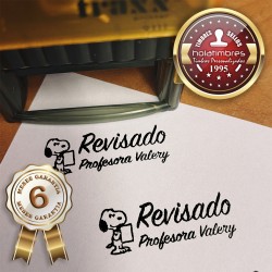 Timbre pie de firma 4911