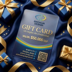 Credenciales y  Gift Card PVC empavonado