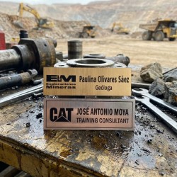 Placas grabadas para casco