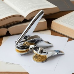 Timbre de cuño seco o relieve de mano