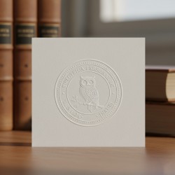 Timbre de cuño seco o relieve de mano