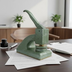 Timbre de cuño seco o relieve de hierro