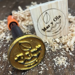 Timbre de cuño para madera