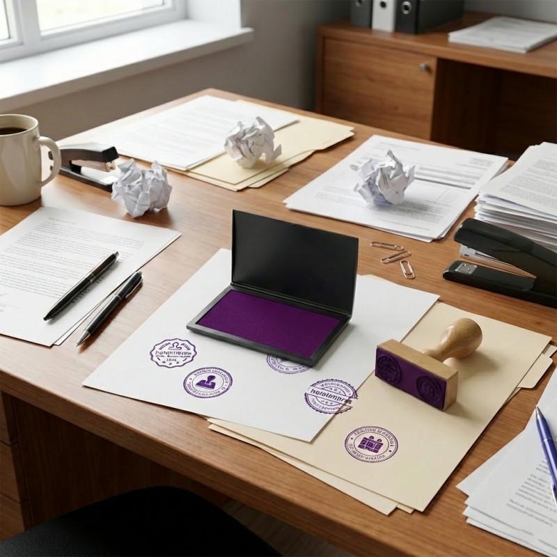 Tampón para timbre color violeta