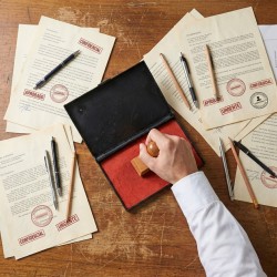 Tampón para timbre color rojo