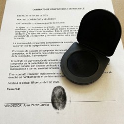 Tampón para huellas dactilares