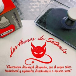 Timbre manual de 10x5 cms.