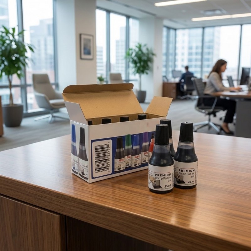 Tinta para timbre negra