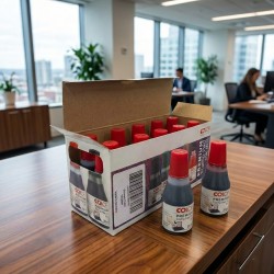 Tinta para timbre roja