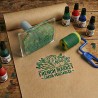 Kit Mini rodillo de espuma y tinta para timbres