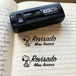 Timbre de bolsillo pie de firma