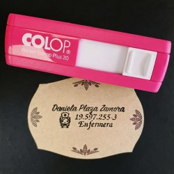 Timbre de bolsillo pie de firma