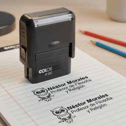 Timbre escritorio pie de firma