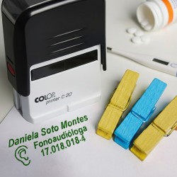 Timbre escritorio pie de firma