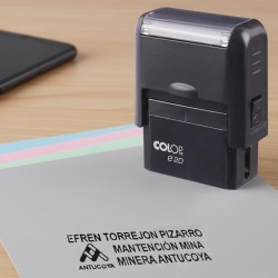 Timbre escritorio pie de firma