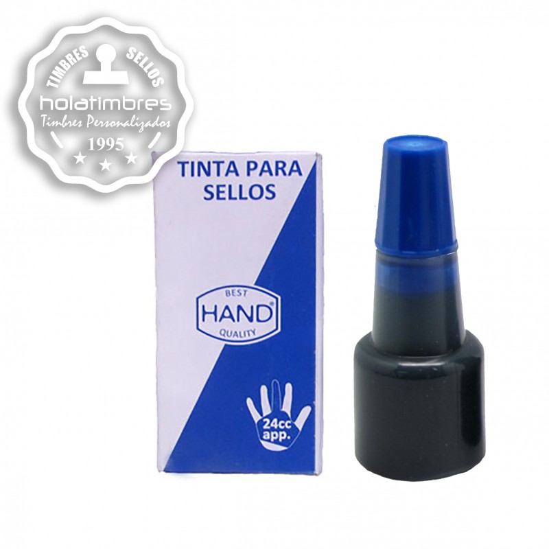 Tinta para tampón azul Tinta para tampón azul
