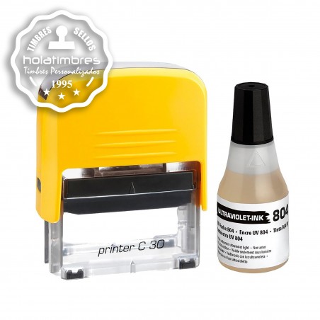 Tinta para timbre automático UV