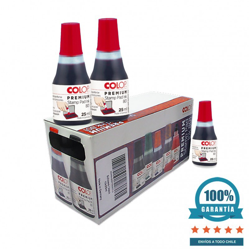Tinta para timbre automático roja Tinta para timbre automático roja