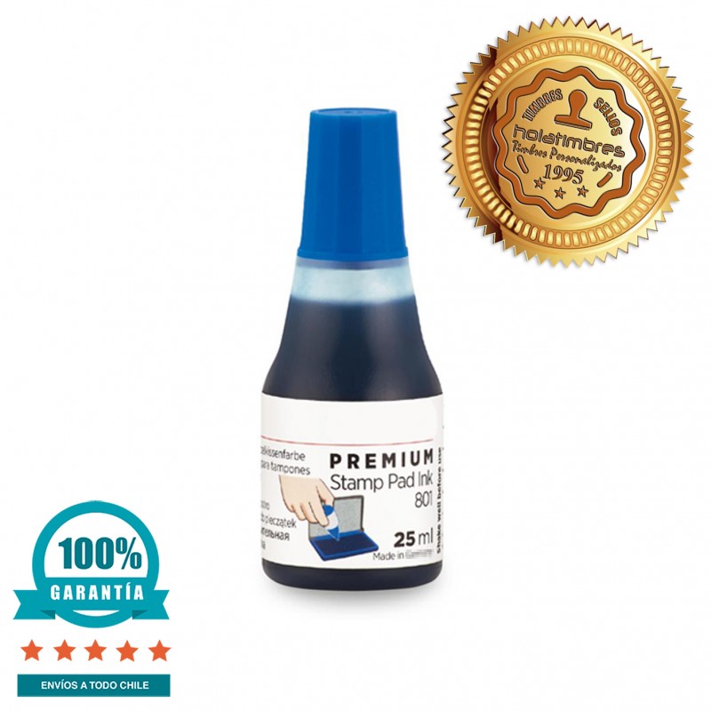 Tinta para timbre automático azul Tinta para timbre automático azul